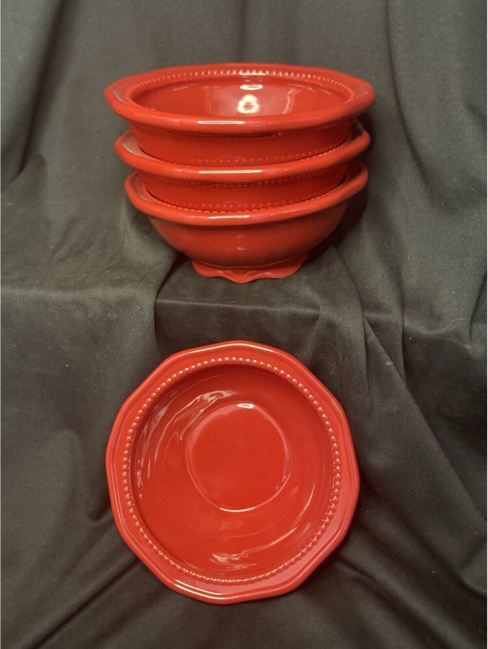 Princess House Pavillion Berry Soup Bowls 6618